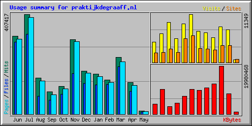 Usage summary for praktijkdegraaff.nl